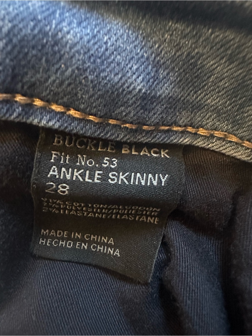 Buckle Black Women’s Jeans Size 28
Fit No. 53 Ankle Skinny - Picture 3 of 6